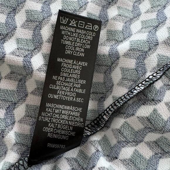 Adrianna Papell Polyester Long Sleeve Faux Wrap Dress V Neck Fit Flare Large - Picture 4 of 6